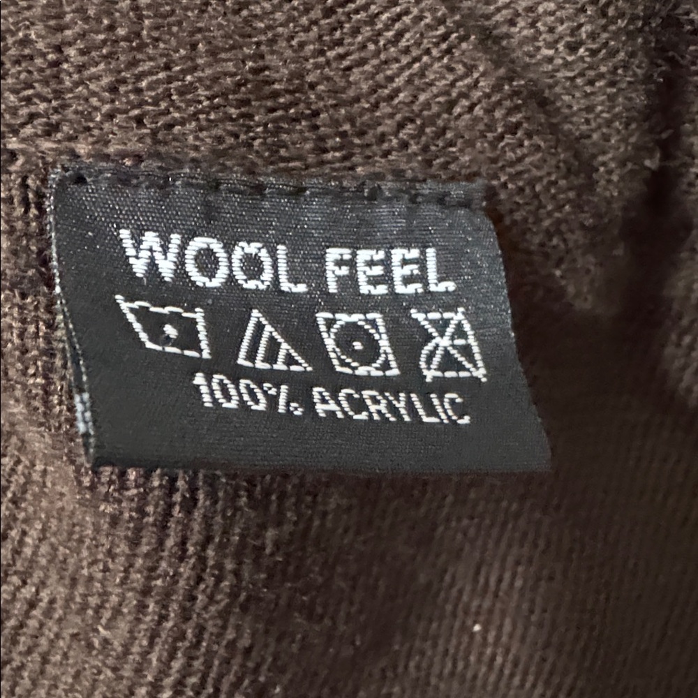 Dark Brown Open Front Wrap/Shawl Cardigan - Picture 5 of 5